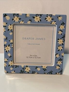 Draper James Ceramic Picture Frame 5”x5” New